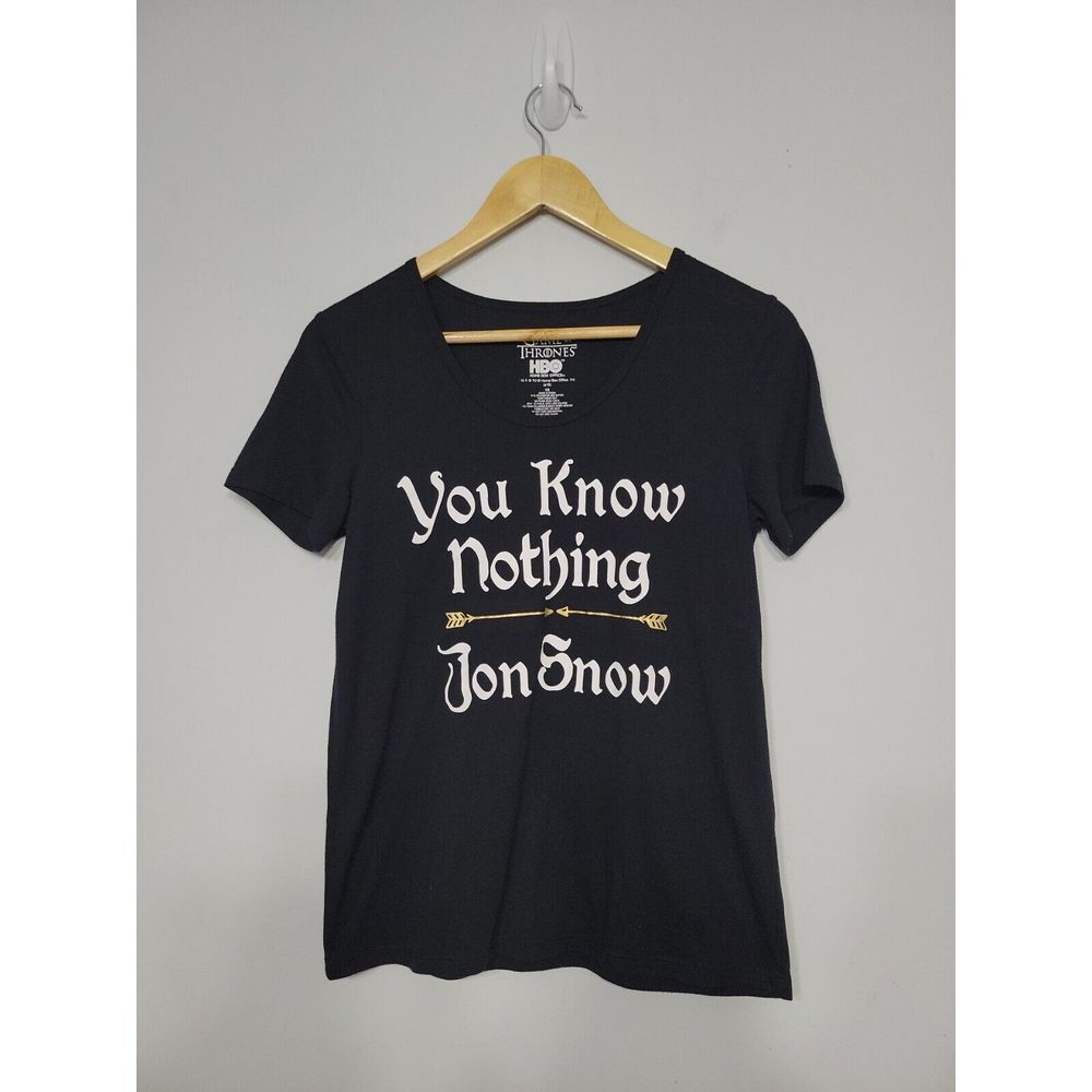 Game Of Thrones Women's Tshirt‎ Size XS You Know Nothing Jon Snow